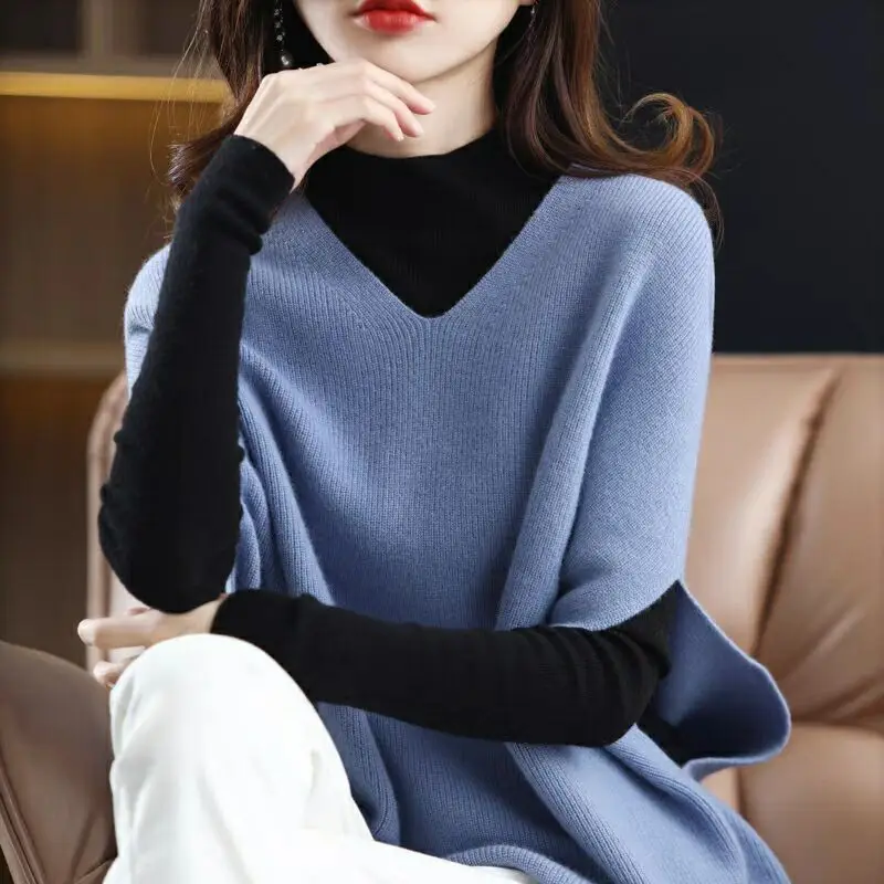 Spring & Autumn Clip Vest Vesting Plus Size Knitted Waistcoat - Image 3