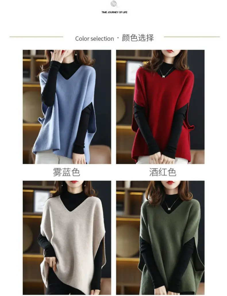 Spring & Autumn Clip Vest Vesting Plus Size Knitted Waistcoat — feature 14