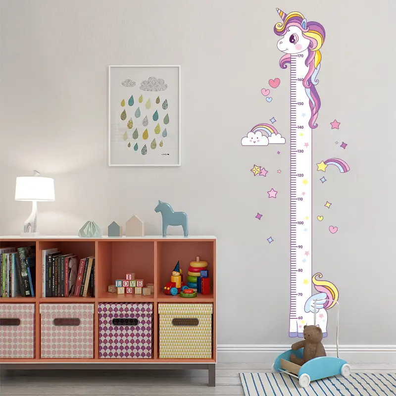 Starlight Unicorn Height Sticker for Kids Room - Image 4
