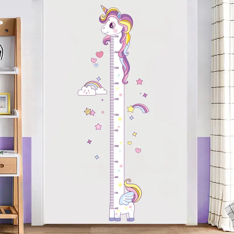 Starlight Unicorn Height Sticker for Kids Room - Image 5