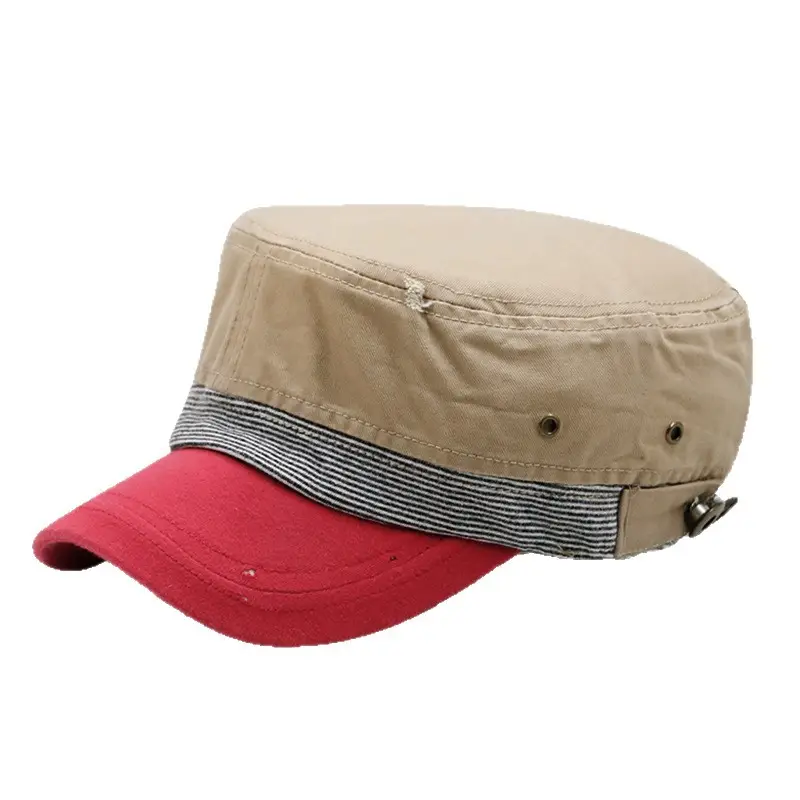 Men Retro Embroidered Black Cap Travel Sun Hat - Image 7