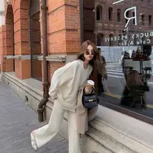 Women V-Neck Knit Sweater Pink 2023 — feature 12