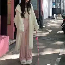 Women V-Neck Knit Sweater Pink 2023 — feature 3