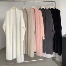 Women V-Neck Knit Sweater Pink 2023 — feature 5