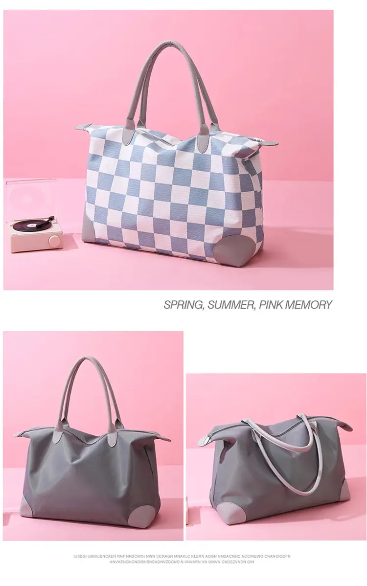 Women's Large Capacity Travel Bag Grey — feature 17