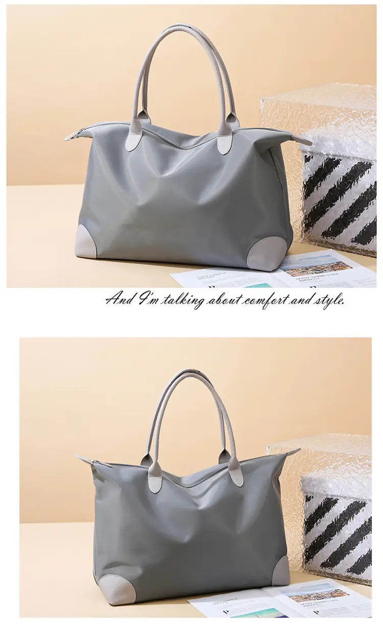 Women's Large Capacity Travel Bag Grey — feature 19