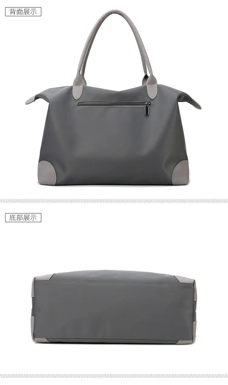 Women's Large Capacity Travel Bag Grey — feature 29
