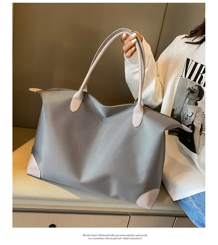 Women's Large Capacity Travel Bag Grey — feature 44