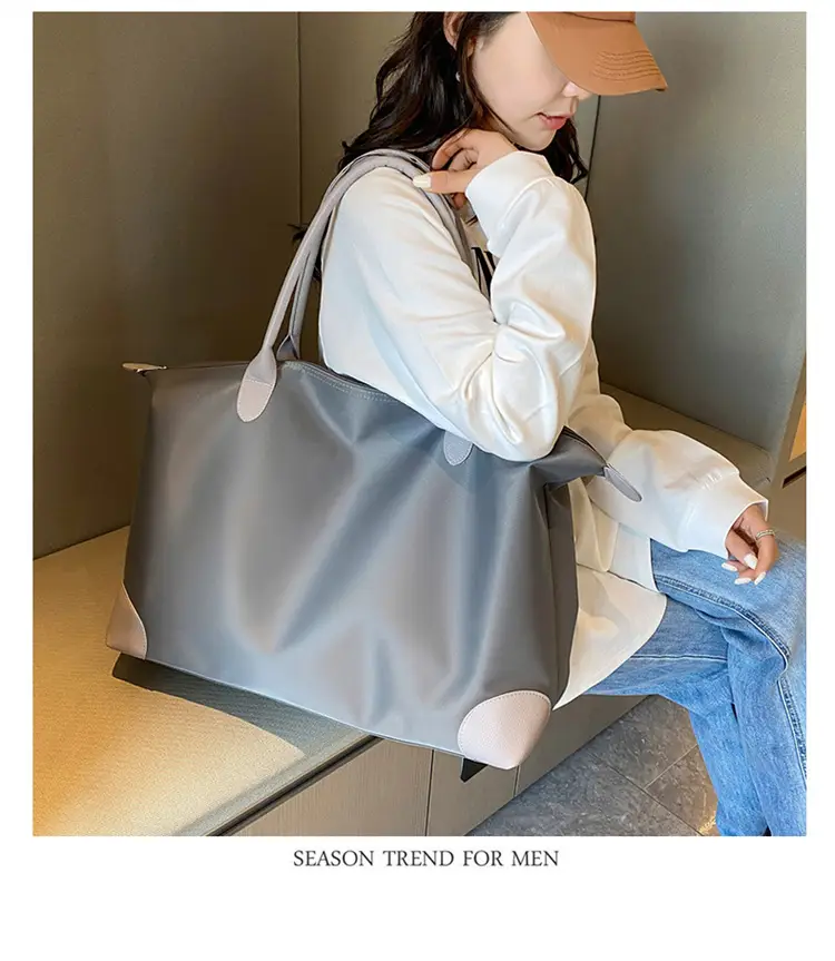 Women's Large Capacity Travel Bag Grey — feature 45