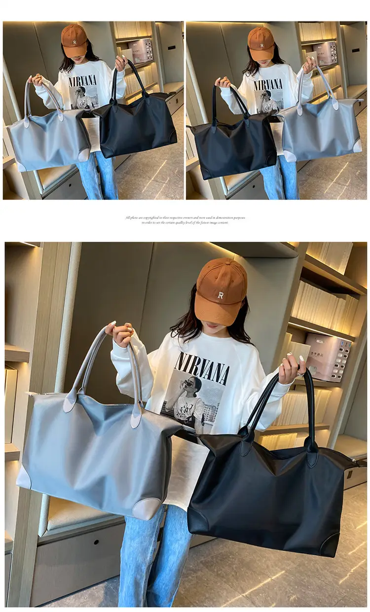Women's Large Capacity Travel Bag Grey — feature 46
