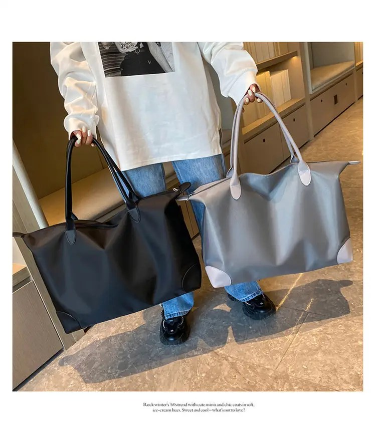 Women's Large Capacity Travel Bag Grey — feature 48
