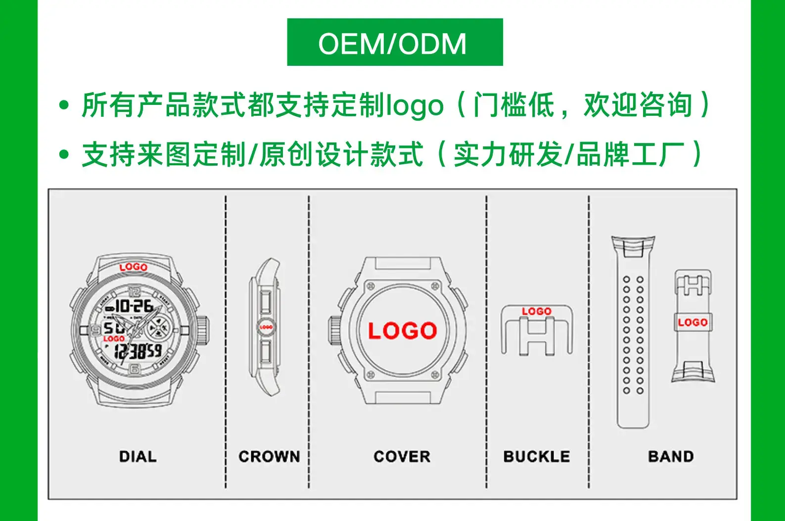 Macaron Color Digital Watch 30m Waterproof — feature 23