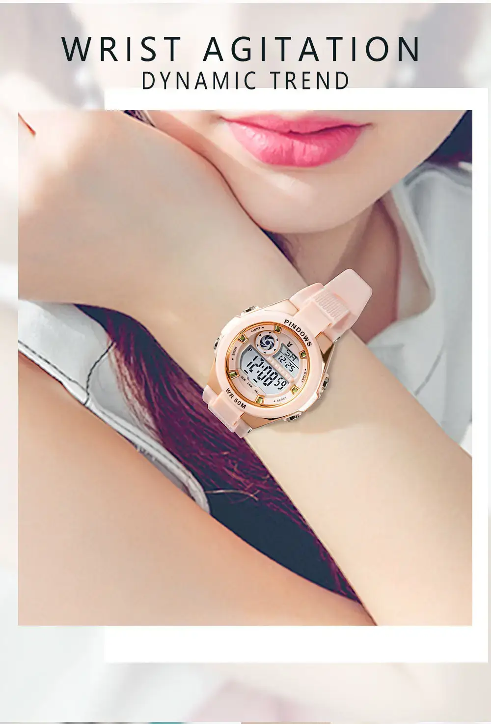 Macaron Color Digital Watch 30m Waterproof — feature 7