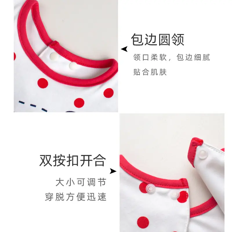 Baby Bib Slip Water Enlarge Gauze TPU Anti-Dirty Cross-Border