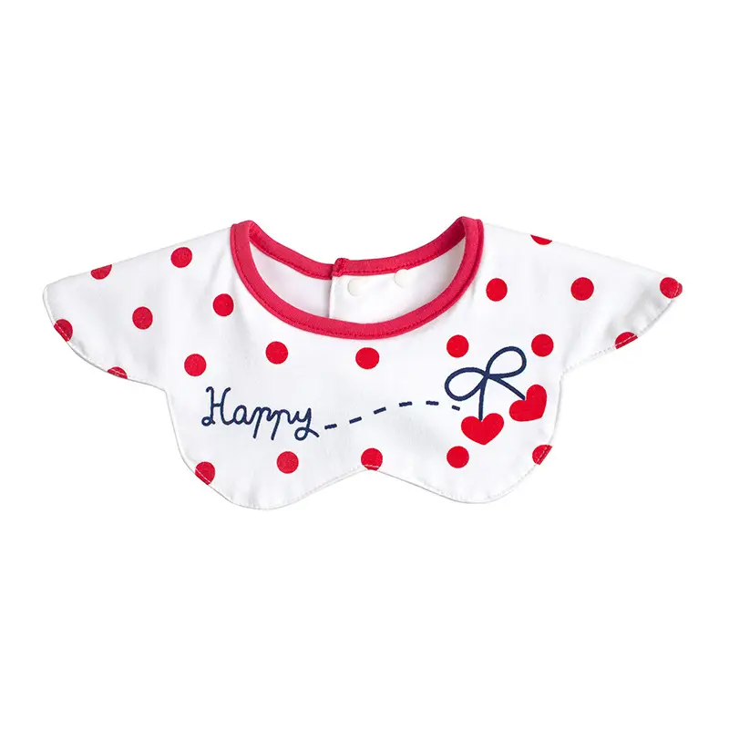 Baby Bib Slip Water Enlarge Gauze TPU Anti-Dirty Cross-Border