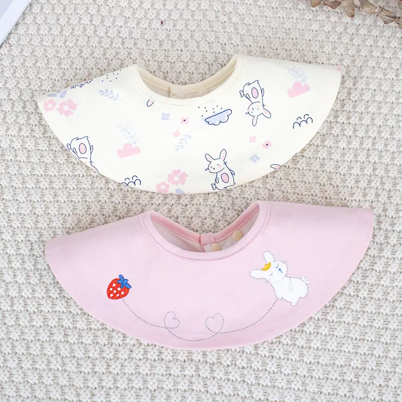 Baby Bib Slip Water Enlarge Gauze TPU Anti-Dirty Cross-Border