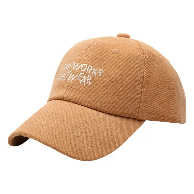 Personalized Letter Baseball Cap Tan Kids Travel All Season