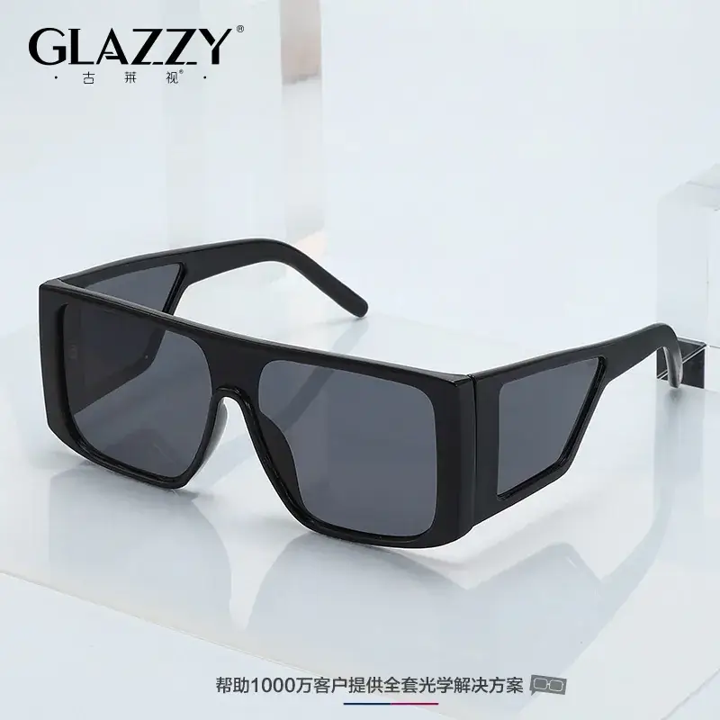 Men's Black Orange Red UV400 Sunglasses - Image 8