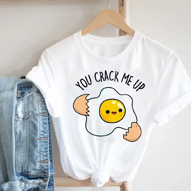 Women Butterfly Print T-Shirt White Casual 90s - Image 16