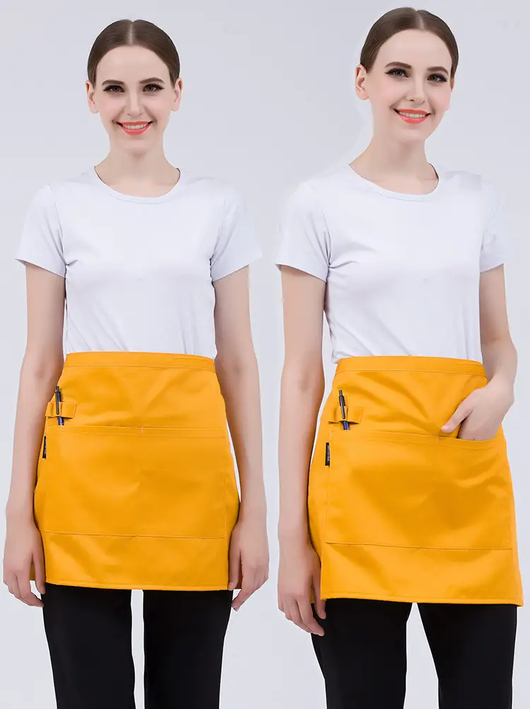 Black Striped Waist Apron for Men Women 60cm Wide — feature 14
