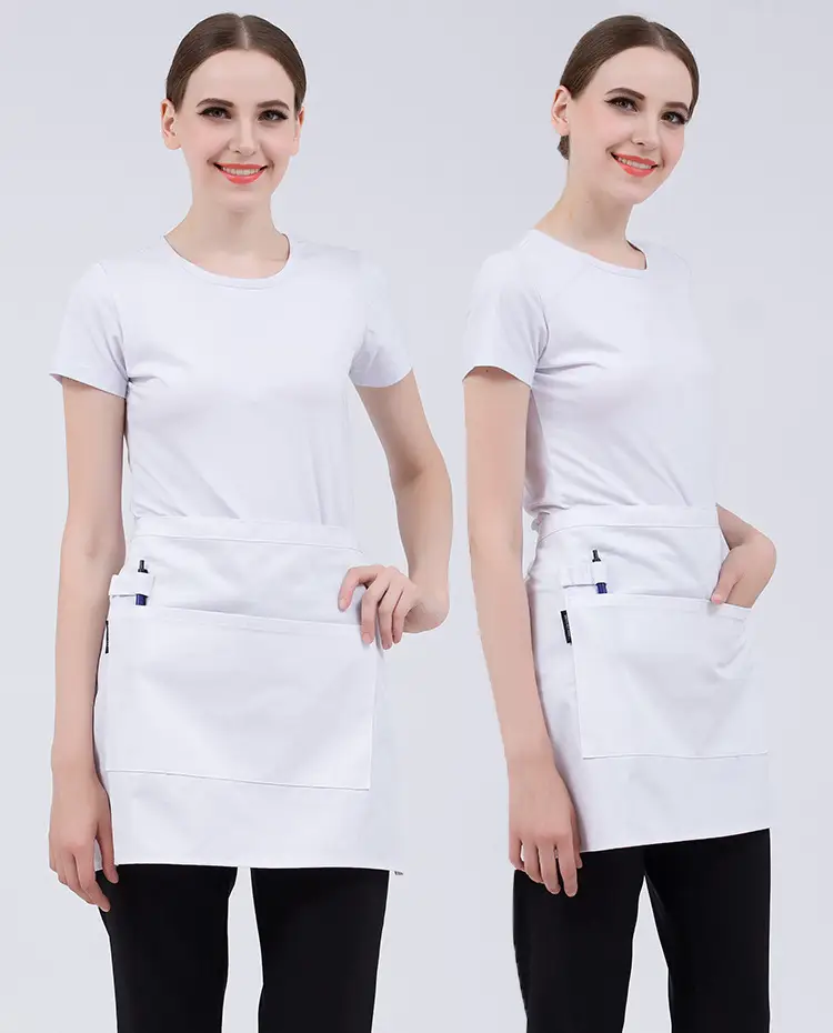 Black Striped Waist Apron for Men Women 60cm Wide — feature 16