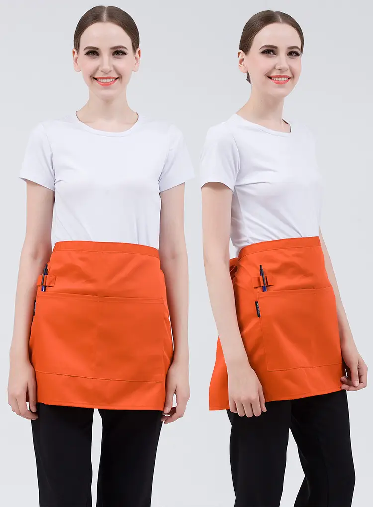 Black Striped Waist Apron for Men Women 60cm Wide — feature 19