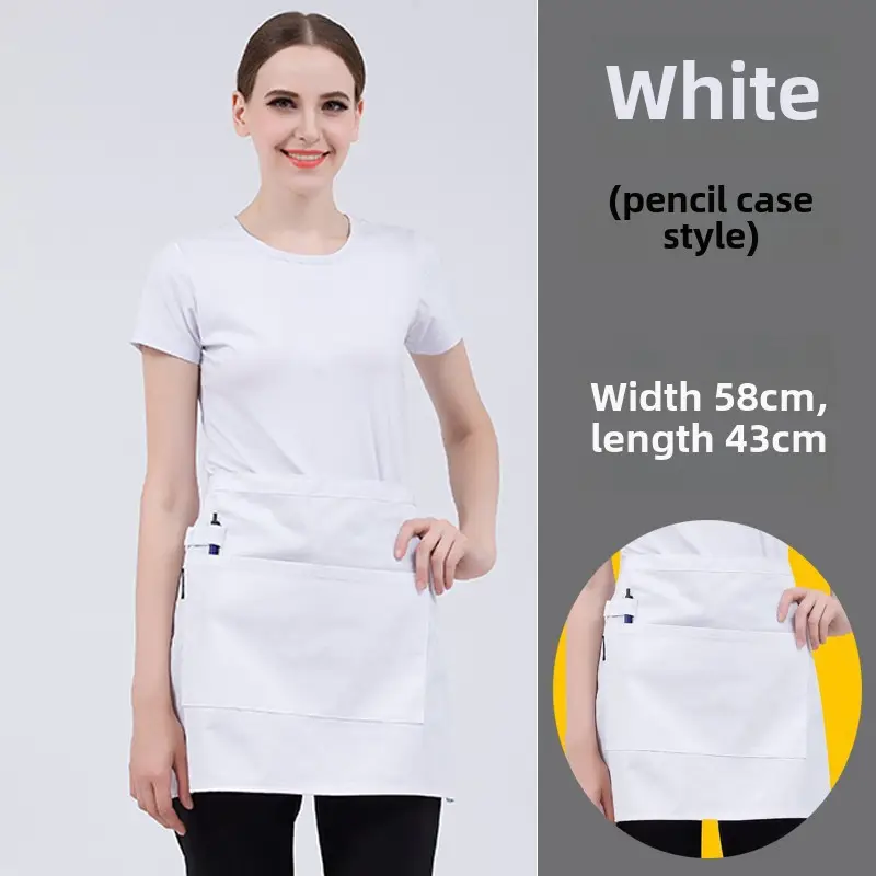 Black Striped Waist Apron for Men Women 60cm Wide - Image 10