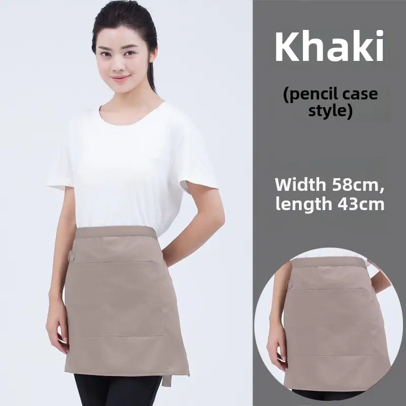 Black Striped Waist Apron for Men Women 60cm Wide - Image 11