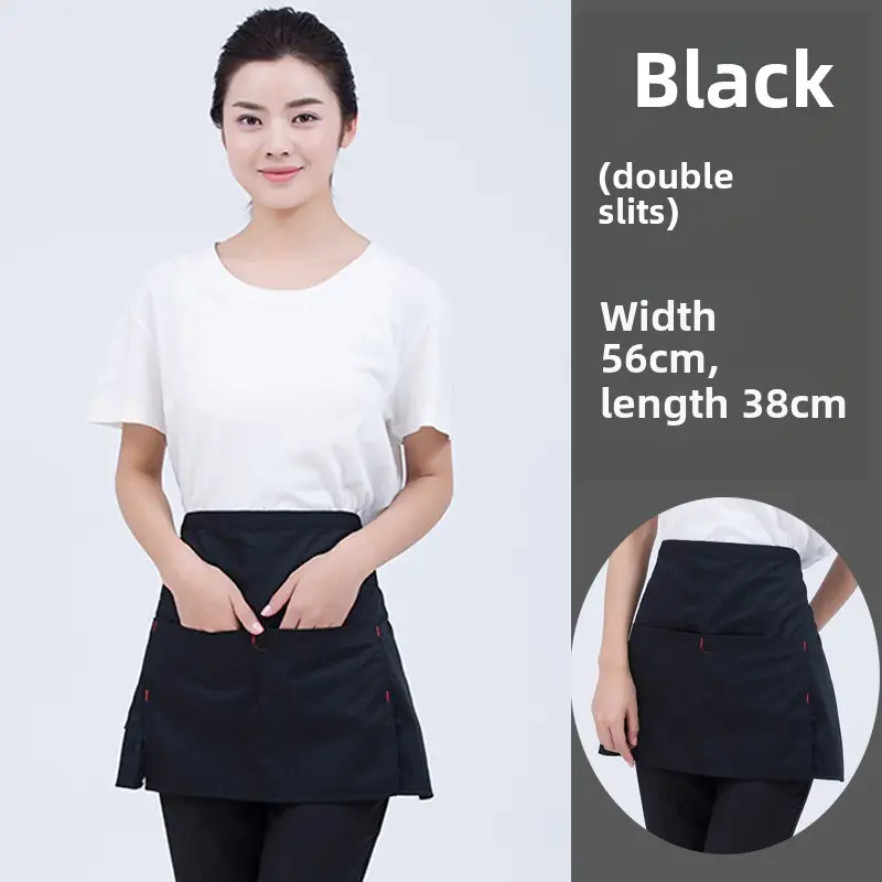 Black Striped Waist Apron for Men Women 60cm Wide - Image 12