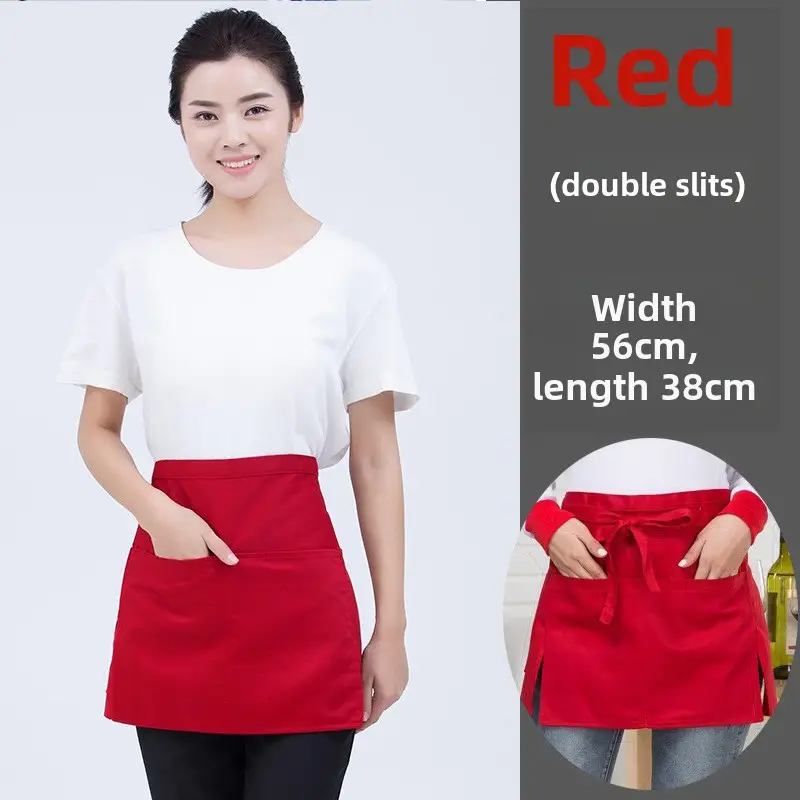 Black Striped Waist Apron for Men Women 60cm Wide - Image 13