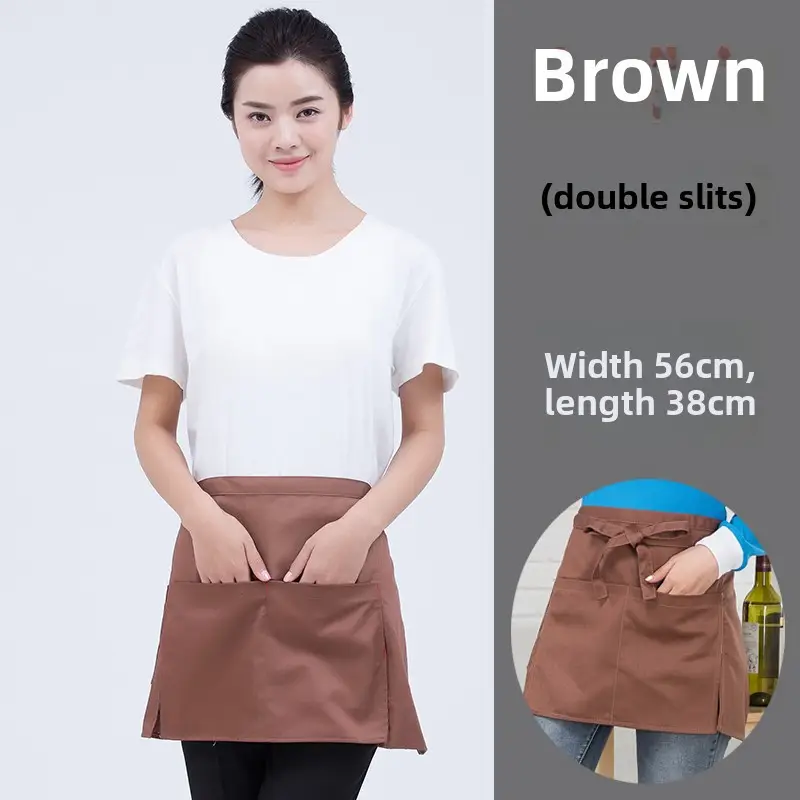 Black Striped Waist Apron for Men Women 60cm Wide - Image 15