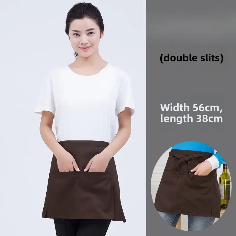 Black Striped Waist Apron for Men Women 60cm Wide - Image 16