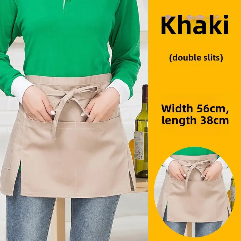 Black Striped Waist Apron for Men Women 60cm Wide - Image 17