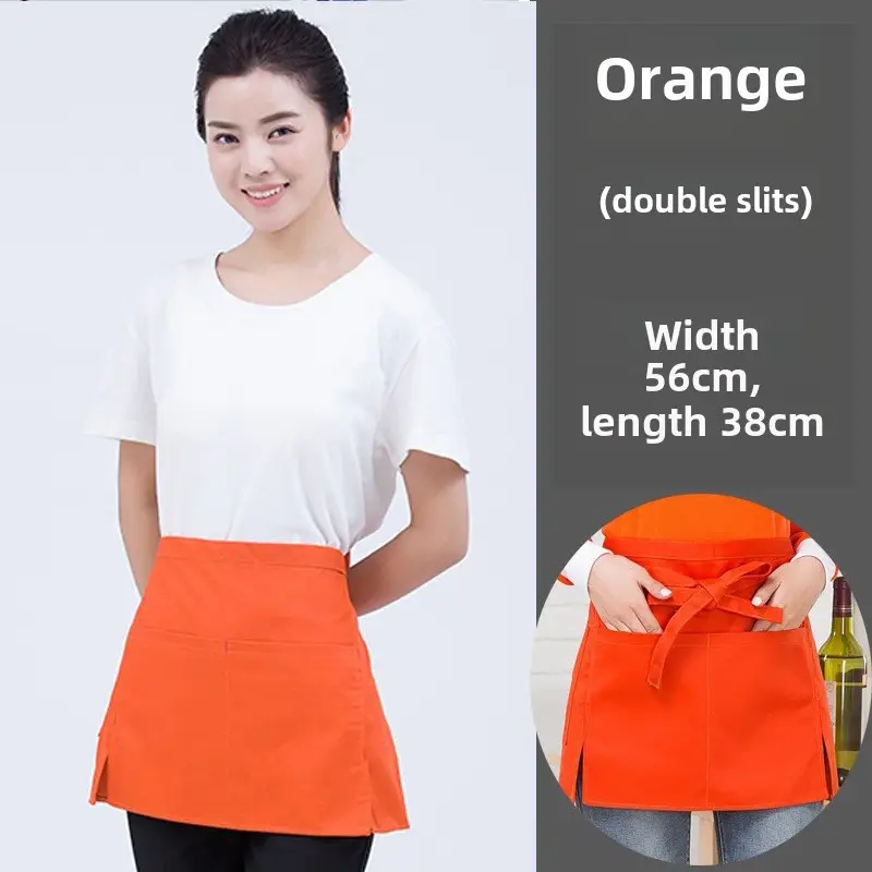 Black Striped Waist Apron for Men Women 60cm Wide - Image 18