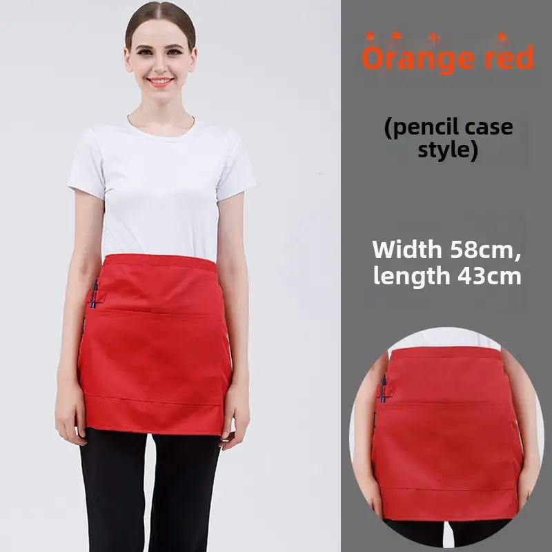 Black Striped Waist Apron for Men Women 60cm Wide - Image 7