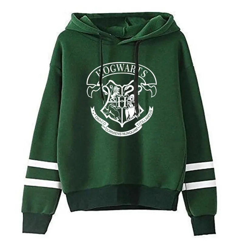 Black Hooded Sweatshirt Autumn Winter Men Women