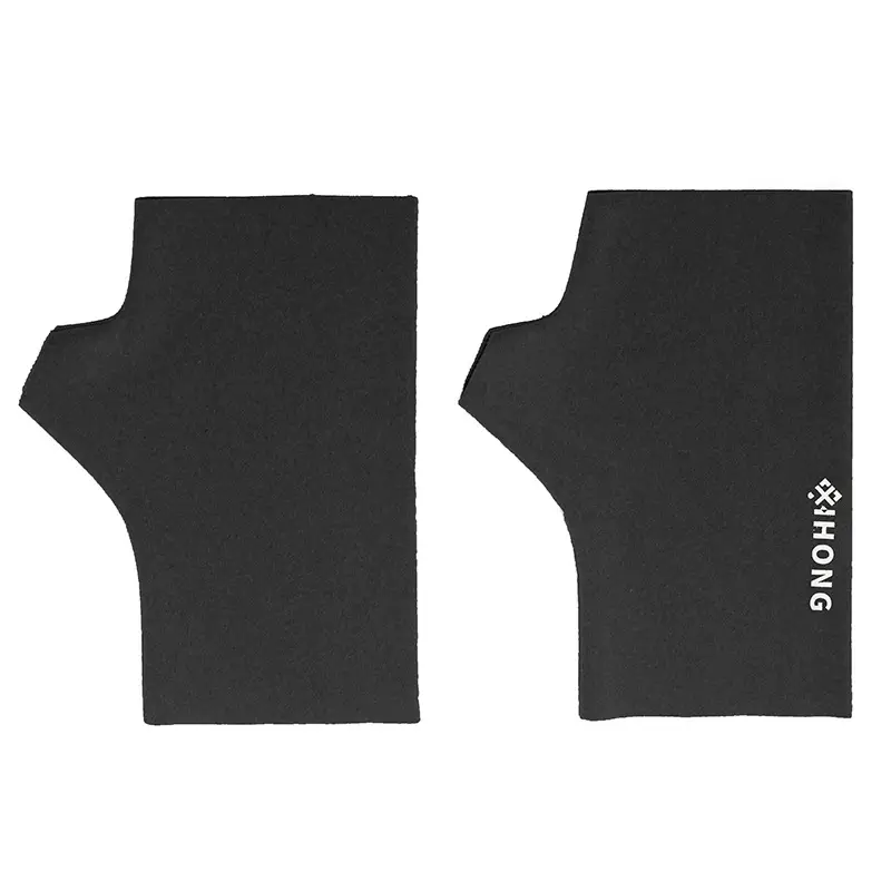 Women's Black Velvet Finger Gloves Winter Office Writing - Image 16