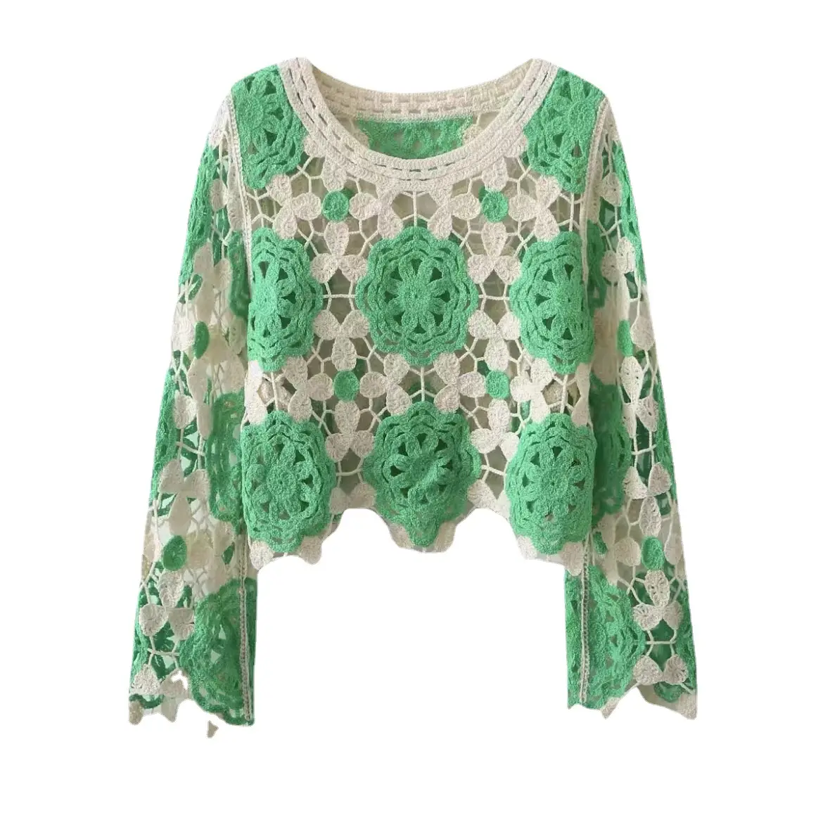 New Korean Style Hollow Crochet Sweater Women - Image 12