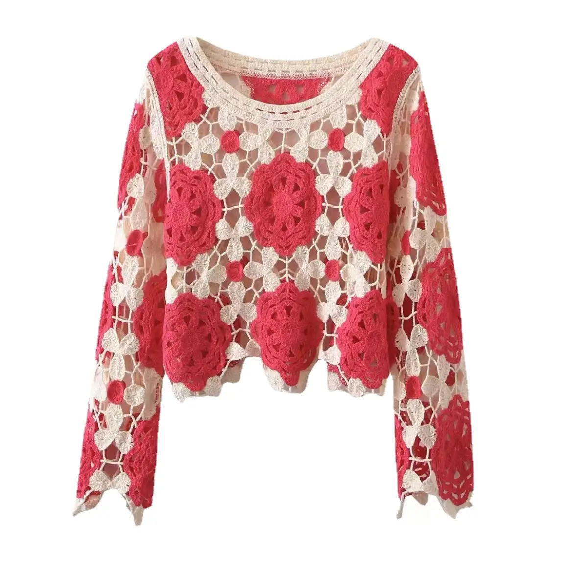 New Korean Style Hollow Crochet Sweater Women - Image 13