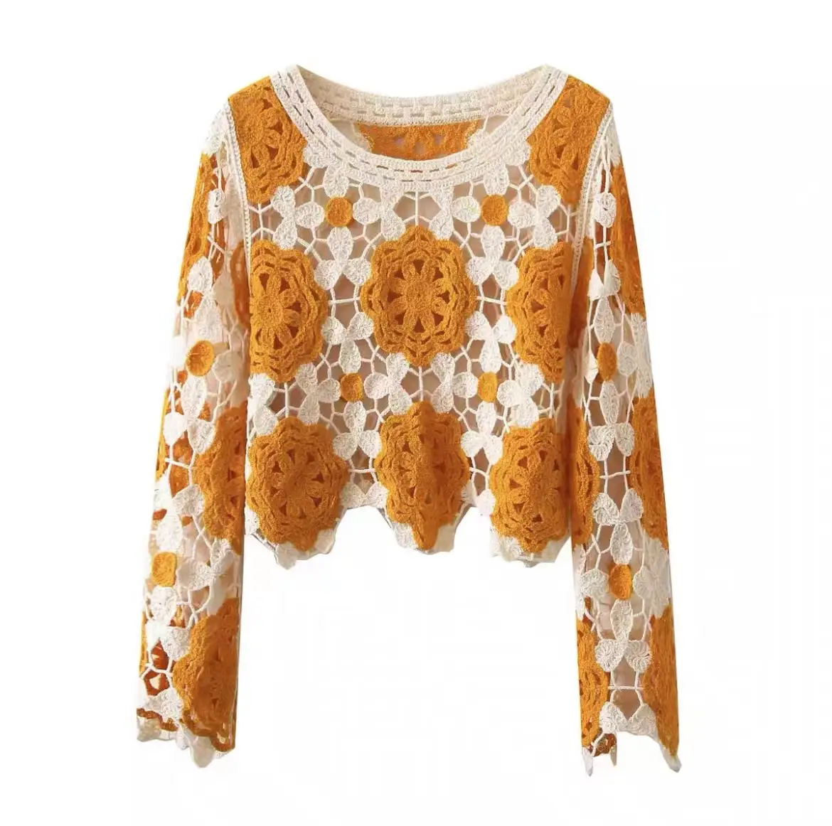 New Korean Style Hollow Crochet Sweater Women - Image 5