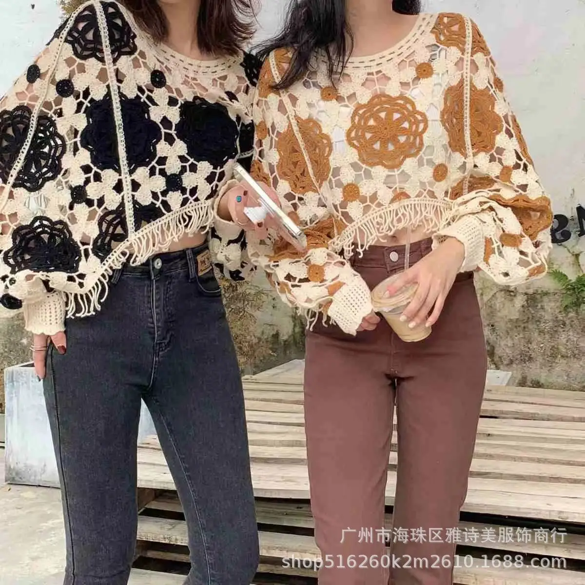 New Korean Style Hollow Crochet Sweater Women - Image 7