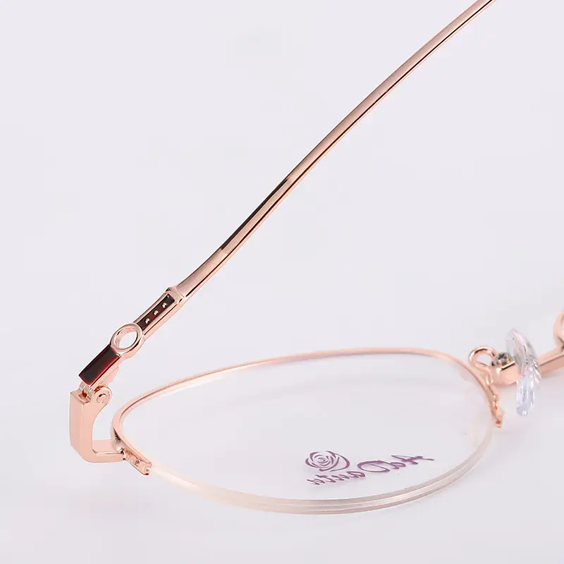 Women's Pink Metal Myopia Glasses Frame 1750 - Image 10