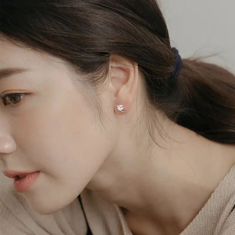 Sterile Silver Swallow Earrings for Women - Image 5