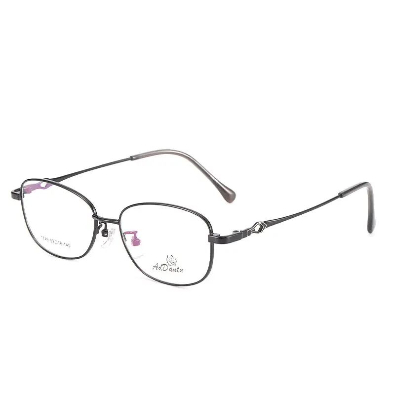 Women's Red Tinted Half Frame Glasses Frame for Myopia Astigmatism - Image 8