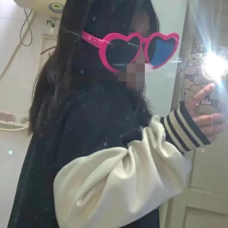 Heart-Shaped Sunglasses for Women Yellow Extra Large - Image 20