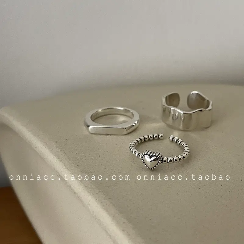 Silver Geometric Ring for Women Small Finger Wholesale
