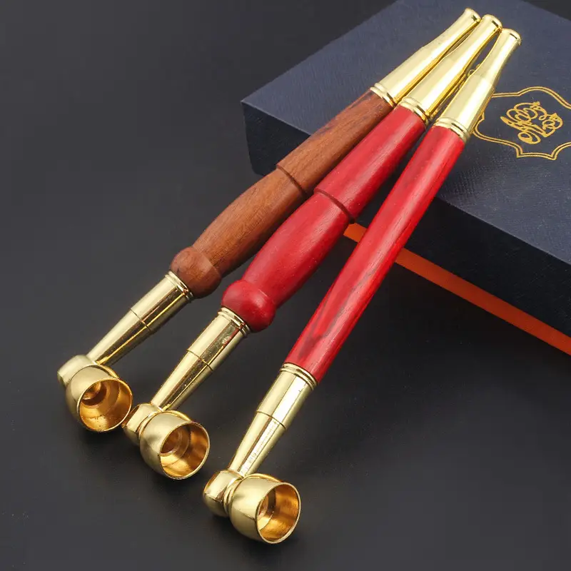 Rosewood Tobacco Rod with Copper Pipe and Copper Smoke Pot - Image 8