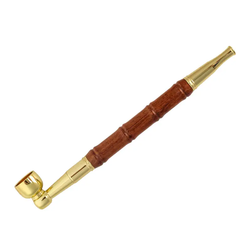 Rosewood Tobacco Rod with Copper Pipe and Copper Smoke Pot - Image 3