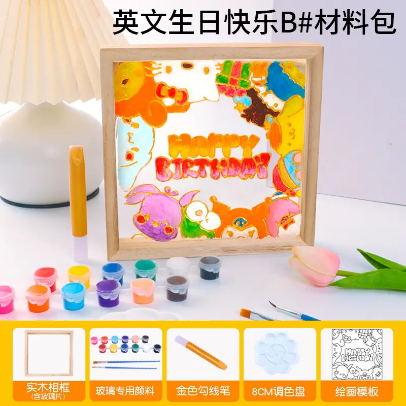 18 Color Acrylic Paints Set for Kids Art Projects - Image 11