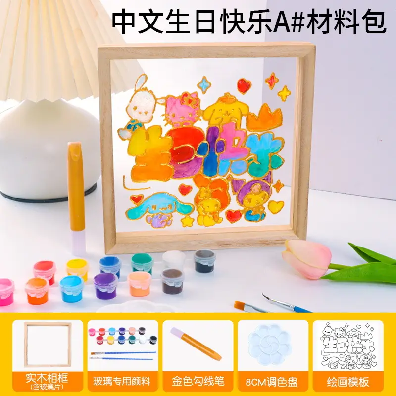 18 Color Acrylic Paints Set for Kids Art Projects - Image 18